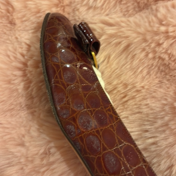 Crocodile Ferragamo low heels - Picture 12 of 15